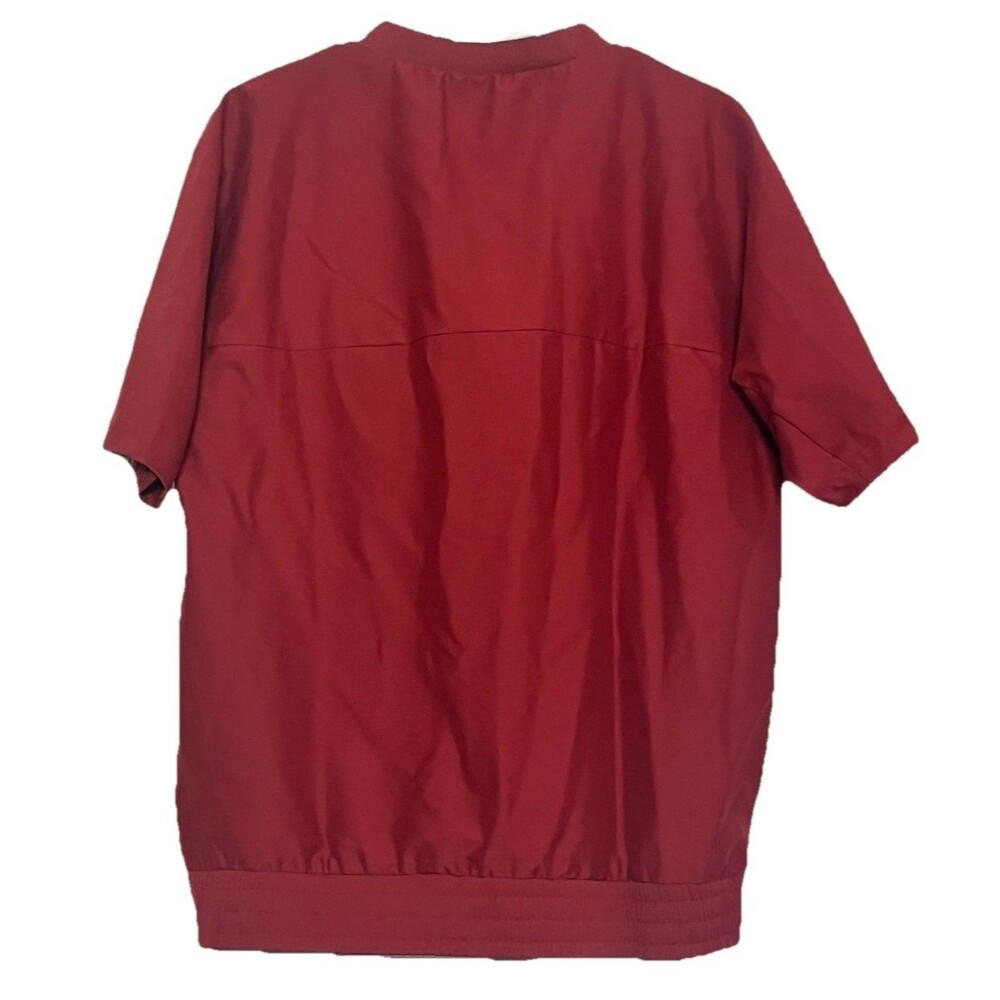 NWT Oklahoma Sooners Jordan Half Zip Pullover M Red NCAA Batters Jacket Warm Up - Picture 3 of 16